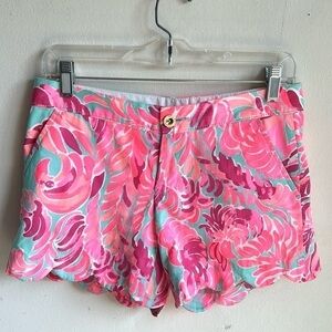 Lilly Pulitzer The Buttercup Flamingo Pink Shorts Sz 0